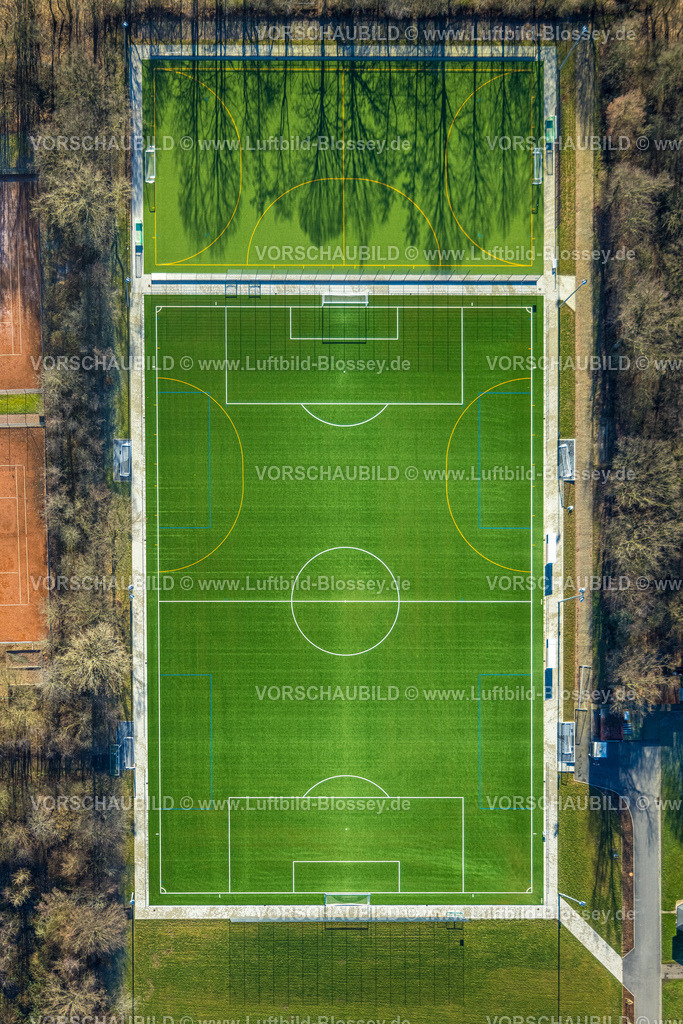 Werne230203209 | Luftbild, Sportzentrum Dahl, neuer Sportplatz mit Kunstrasen, Werne, Ruhrgebiet, Nordrhein-Westfalen, Deutschland