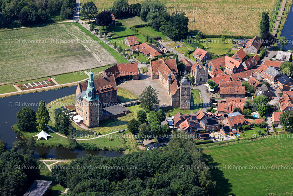 luftbilder-raesfeld-schloss-stadt-0117 | Luftbilder Schloss Raesfeld  Stadt Raesfeld Kreis Borken - Realisiert mit Pictrs.com