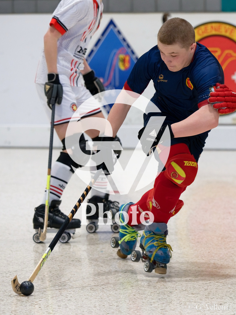 U17  - SC Thunerstern  v Geneve RHC A  |  during the U17  match between SC Thunerstern  and Geneve RHC A  at Centre sportif de la queue d'arve in Geneve, Switzerland