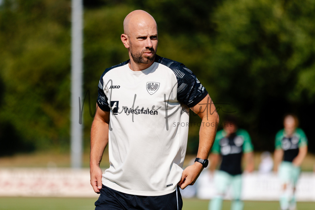 Testspiel, Saison 2026/27: SC Preußen Münster - Kickers Emden | Billerbeck, 10.07.2026: Testspiel, SC Preußen Münster gegen Kickers Emden auf der Anlage des DJK Billerbeck in Billerbeck. Foto: sportfotografie.ms | Markus Paletta - Realisiert mit Pictrs.com