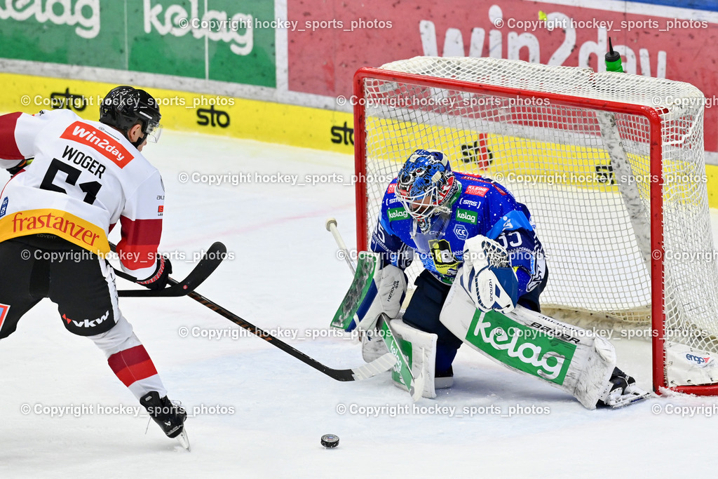 EC IDM Wärmepumpen VSV vs. Pioneers Vorarlberg | #51 Woger Daniel PIONEERS VORARLBERG, #35 Cannata Joe EC VSV, EC IDM Wärmepumpen VSV vs. Pioneers Vorarlberg, EC IDM Wärmepumpen VSV vs. Pioneers Vorarlberg am 14.12.2024 in Villach (Stadthalle Villach), Austria, (Photo by Bernd Stefan)