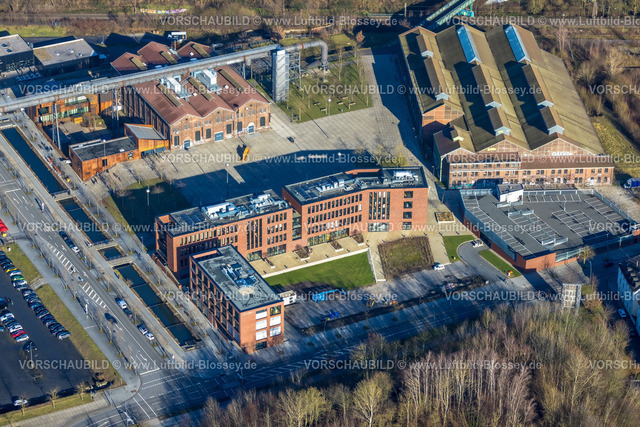 Dortmund240101430 | Luftbild, Phoenix des Lumieres Kunstzentrum, Technologiepark Gewerbegebiet Phoenix West, Hörde, Dortmund, Ruhrgebiet, Nordrhein-Westfalen, Deutschland