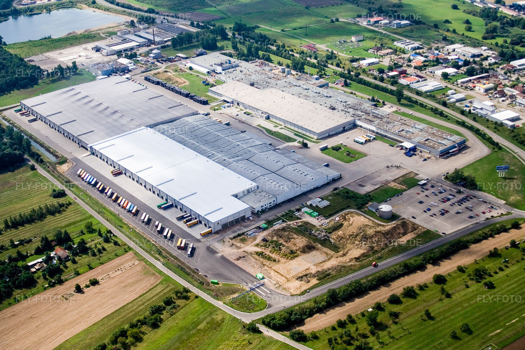 Luftbild: Goodyear von Nordosten in Philippsburg im Bundesland Baden-Württemberg in Deutschland. Foto: IMG_12749.jpg vom 24.08.2008 durch Werner Riehm/FLY-FOTO.de