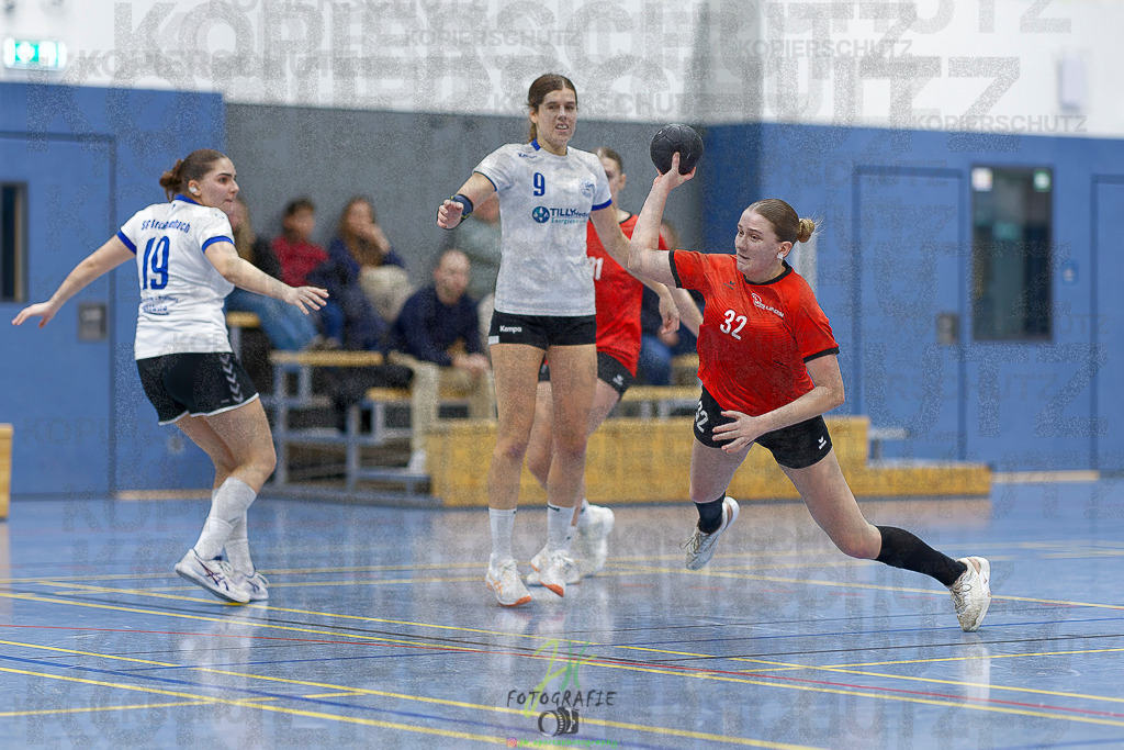 Frauen 2. Bezirksklasse; SG Rechtenbach - HSG Linden II | Frauen 2. Bezirksklasse; SG Rechtenbach - HSG Linden II am 16.11.2025 in Rechtenbach (Sporthalle Rechtenbach)Photo © 2025 - Jörg Heinrich - Realisiert mit Pictrs.com