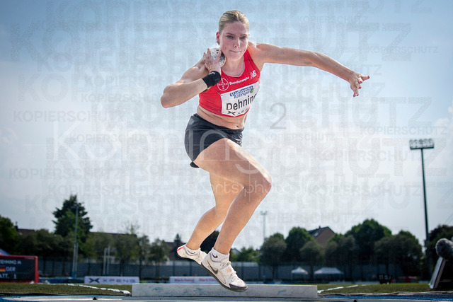 Multisport Event; Ratingen, 27.06.2026 | RATINGEN, GERMANY - JUNE 27, 2026 : Marie Dehning (GER / Germany) competing in the shot put during the Multisport Event at Stadion Ratingen on June 27, 2026 in Ratingen, Germany.