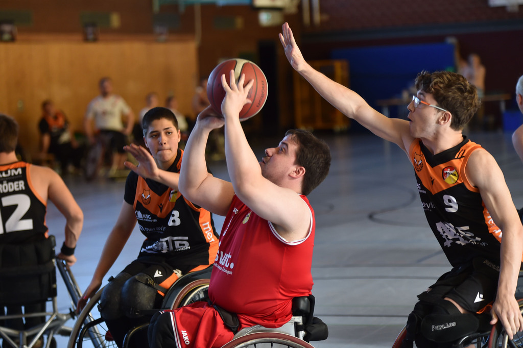 2024-10-26-0280 | RSKV Tuebingen vs. Hannover United 2, Rollstuhlbasketball, 2. Bundesliga Sued, 3. Spieltag, Saison 2024/2025, 26.10.2024, Foto: Ralph Kunze - Realisiert mit Pictrs.com