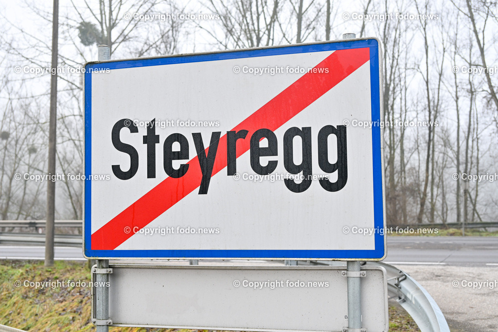 Steyregg_ 28.12.2023-37 | 28.12.2023, Steyregg, AUT, Steyregg, im Bild Ortstafel, Ortsschild, Ortsende