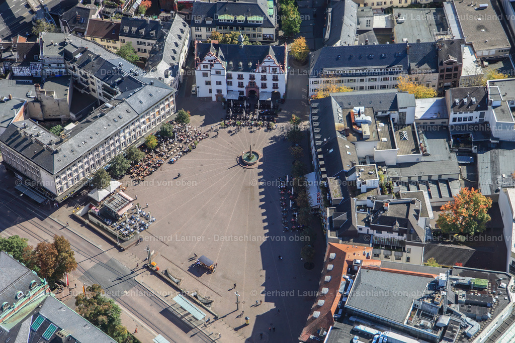 3070011 | Marktplatz mit Altem Rathaus und Schloß, Darmstadt