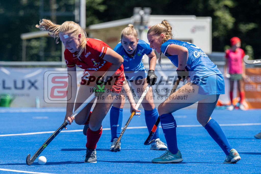 SFE_20230708_0145 | EuroHockey EM U18 Girls Belgium vs Scotland am 08.07.2023 in Krefeld (Gerd-Wellen-Hockeyanlage), Photo: Stephan Fehrmann 2023 (Sports-Gallery)