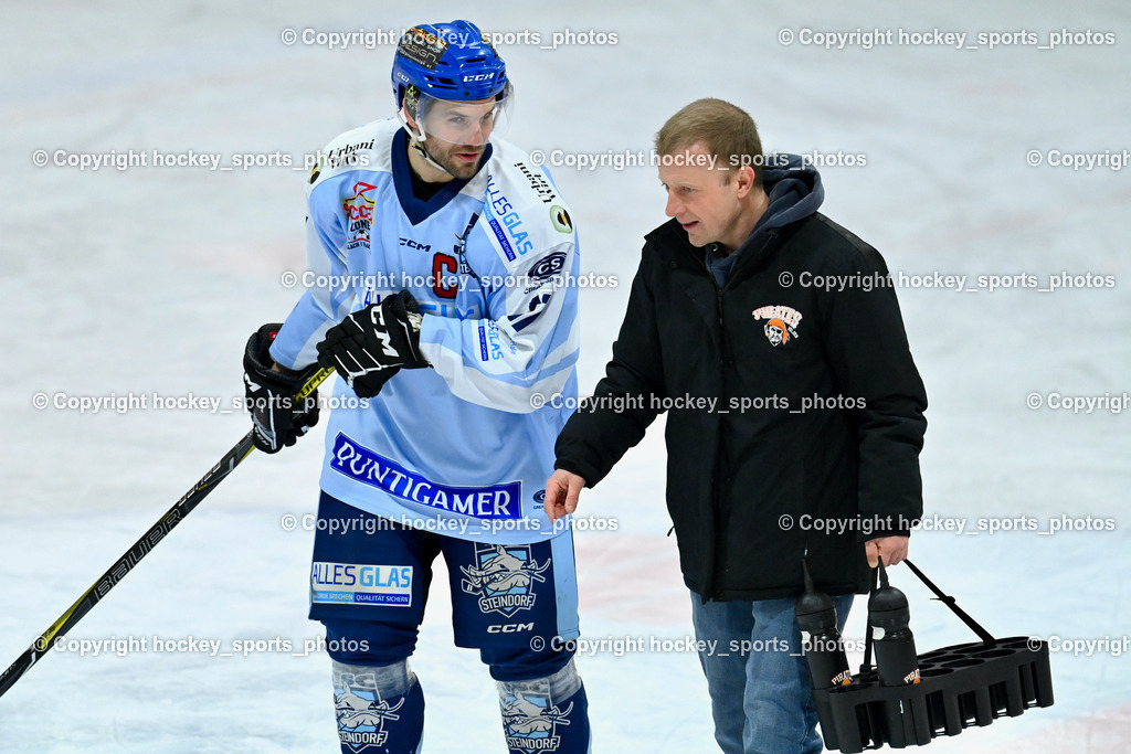 ESC Steindorf vs. USC Velden 4.1.2023 | #57 Wilfan Franz, Betreuer USC Velden Johannes Auer