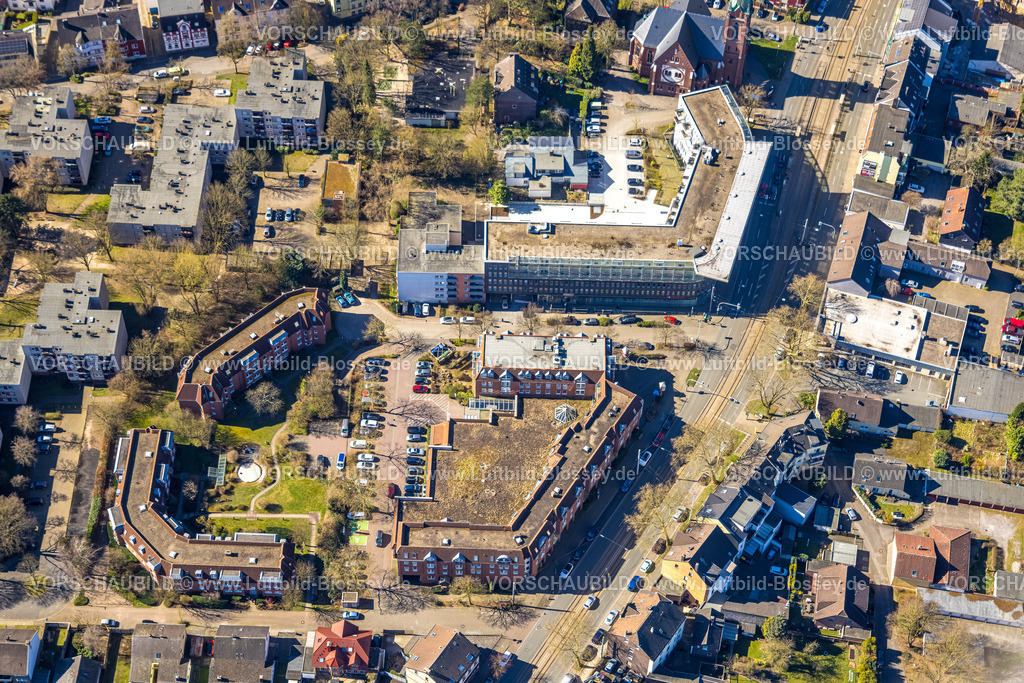 Bochum250301299 | Luftbild, Wohnanlage Gebäudekomplex zwischen Postkutschenweg und Frielinghausstraße, Altenbochum, Bochum, Ruhrgebiet, Nordrhein-Westfalen, Deutschland