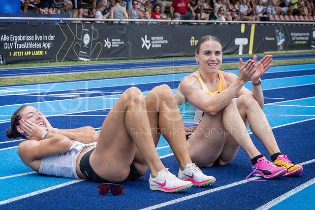 Multisport Event; Ratingen, 28.06.2026 | RATINGEN, GERMANY - JUNE 28, 2026 : Erin Marsh (USA / United States) and Annik Kälin (SUI / Switzerland) with new personal best during the Multisport Event at Stadion Ratingen on June 28, 2026 in Ratingen, Germany.