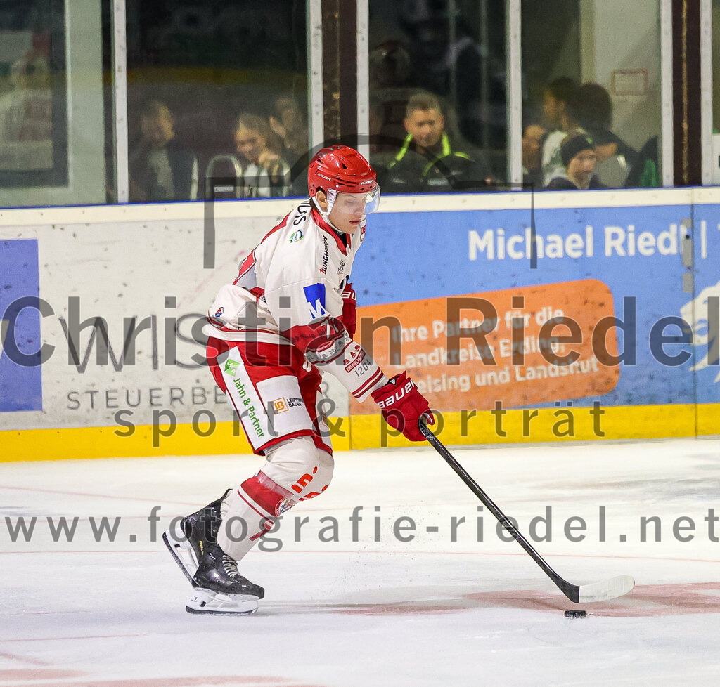 2025-09-12_012_TSV_Erding_gegen_EV_Landshut | Erding, Deutschland, 12.09.2025:Eishockey, Oberliga Süd 2025 / 2026, Testspiel, TSV Erding gegen EV Landshut, Endergebnis: 4:6Foto: Christian Riedel / fotografie-riedel.net