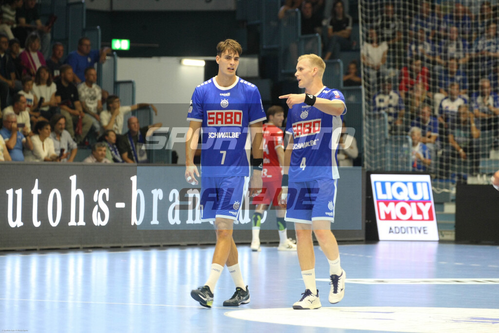 VFL Gummersbach - TBV Lemgo-Lippe | Julian Köster und Elidi Vidarsson - © Sportfoto-Sale (MK) - Realisiert mit Pictrs.com