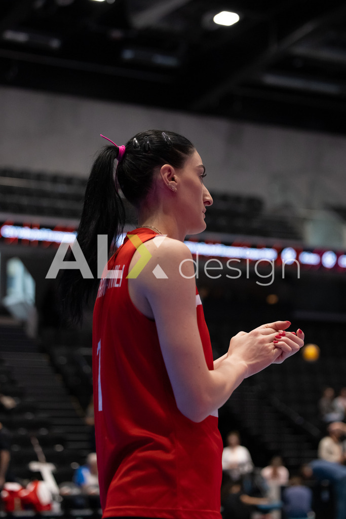 Georgia v Switzerland - CEV European League Women | KRIENS, SWITZERLAND - JUNE 12: MARIAM GAPRINDASHVILI of Georgia during the CEV European League match between Georgia and Switzerland at Pilatus Arena on June 12, 2026 in Kriens, Switzerland. - Realisiert mit Pictrs.com