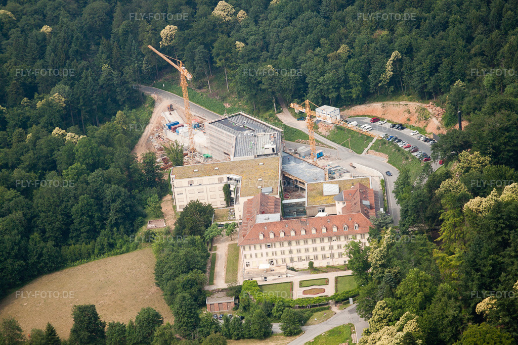 Luftbild: Speyerer Hof, Kliniken Schmieder im Ortsteil Königstuhl in Heidelberg im Bundesland Baden-Württemberg in Deutschland. Foto: IMG_29936.jpg vom 02.07.2010 durch Werner Riehm/FLY-FOTO.de