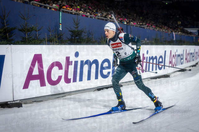 bett1.de WTC Biathlon auf Schalke, 28.12.2025 | Hugo Winter (Team Deutschland) bei der World Team Challenge (bett1.de WTC Biathlon auf Schalke) am 28.12.2025 in der Veltins-Arena in Gelsenkirchen (Deutschland). 