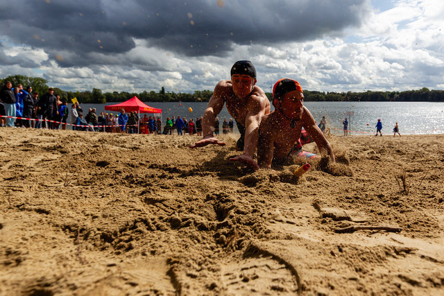 DLRG, Rettungssport, Beach- & Oceanevents, Landesmeisterschaften Freiwasser Rettungssport NRW 2025 13.09.2025 | Kalkar-Wissel, Deutschland - September, 13: Landesmeisterschaften Freiwasser Rettungssport NRW 2025 (Foto: Benedikt Lang (DLRG)) - Realisiert mit Pictrs.com