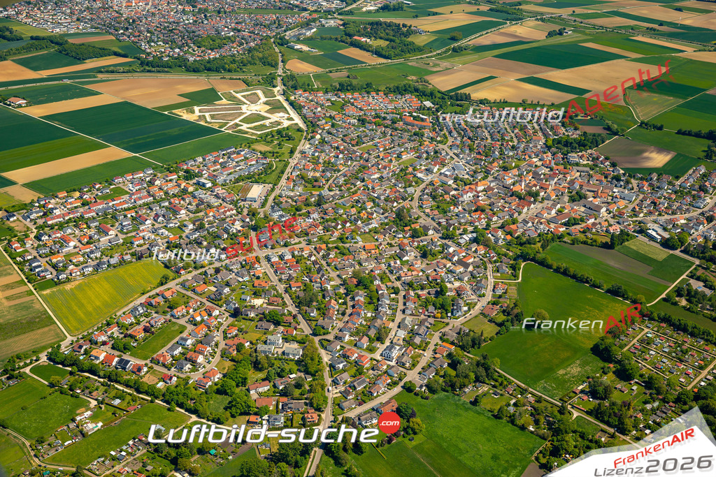 Luftaufnahme von Etting Etting Bild- Das Luftbild wurde 2025 vom UL-Flugzeug heraus erstellt ( keine Drohne ) - Hochauflösende Luftaufnahme -Nicht vergleichbar mit Google Maps oder Satelittenbilder- Die Geschenkidee !Mit Lizenz und Bildrechte bestellbar