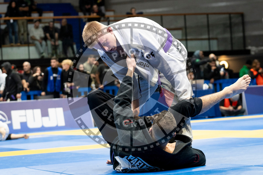 20240123PBB00290 | Fighters compete during the second day of the IBJJF European Championship in Paris, France, on January 23, 2024.