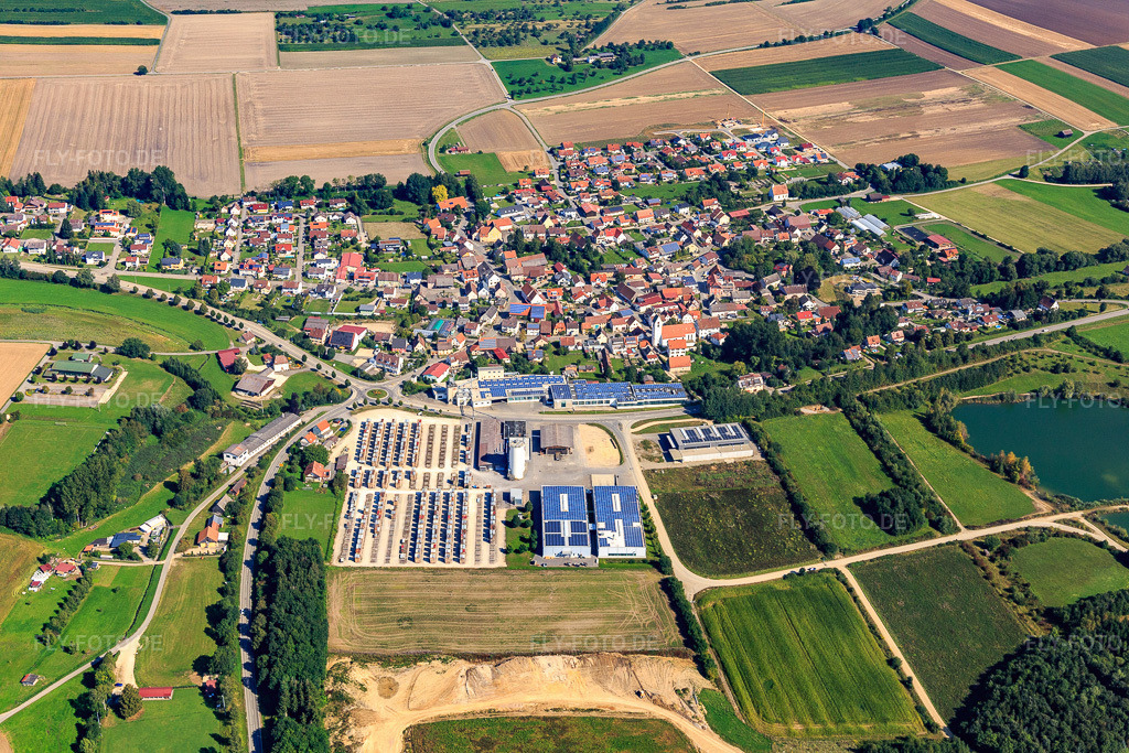 Luftbild: Anton Kessel GmbH im Ortsteil Andelfingen in Langenenslingen im Bundesland Baden-Württemberg in Deutschland. Foto: IMG_129310.jpg vom 05.09.2021 durch Werner Riehm/FLY-FOTO.de// ANKE