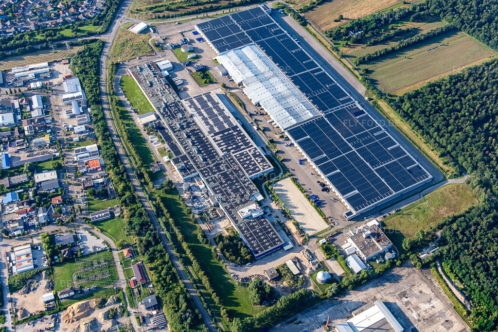 Luftbild: Goodyearstr in Philippsburg im Bundesland Baden-Württemberg in Deutschland. Foto: IMG_142562.jpg vom 18.07.2024 durch Werner Riehm/FLY-FOTO.de