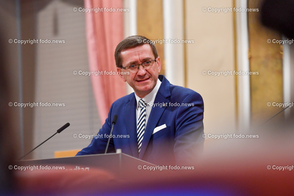 Landhaus Linz_ Promenade_ Landtagssitzung_ 26.01.2023-6 | 26.01.2023, Landhaus Linz AUT, Promenade, Landtagssitzung, im Bild LR Markus Achleitner (VP)