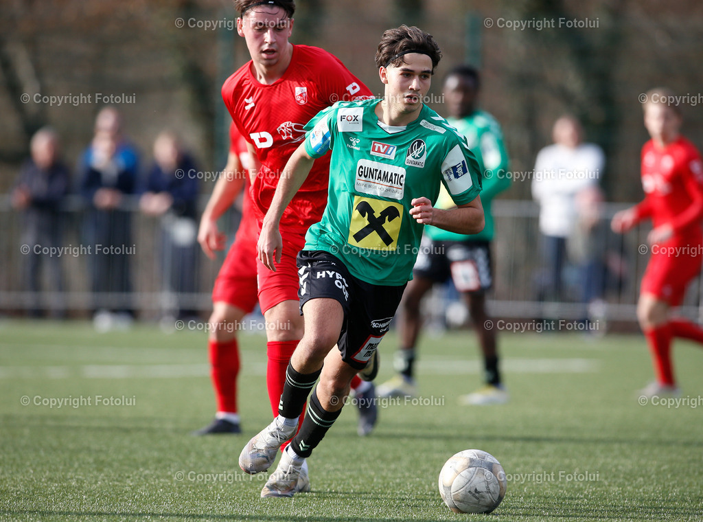 A_LUI_080325_31 | SPORT FUSSBALL REGIONALLIGA MITTE ASKOE OEDT -JUNGE WIKINGER RIED 08.03.IM BILD : NICO WIESINGER (OEDT) UND DANIEL WIMMER (RIED)FOTO:FOTOLUI