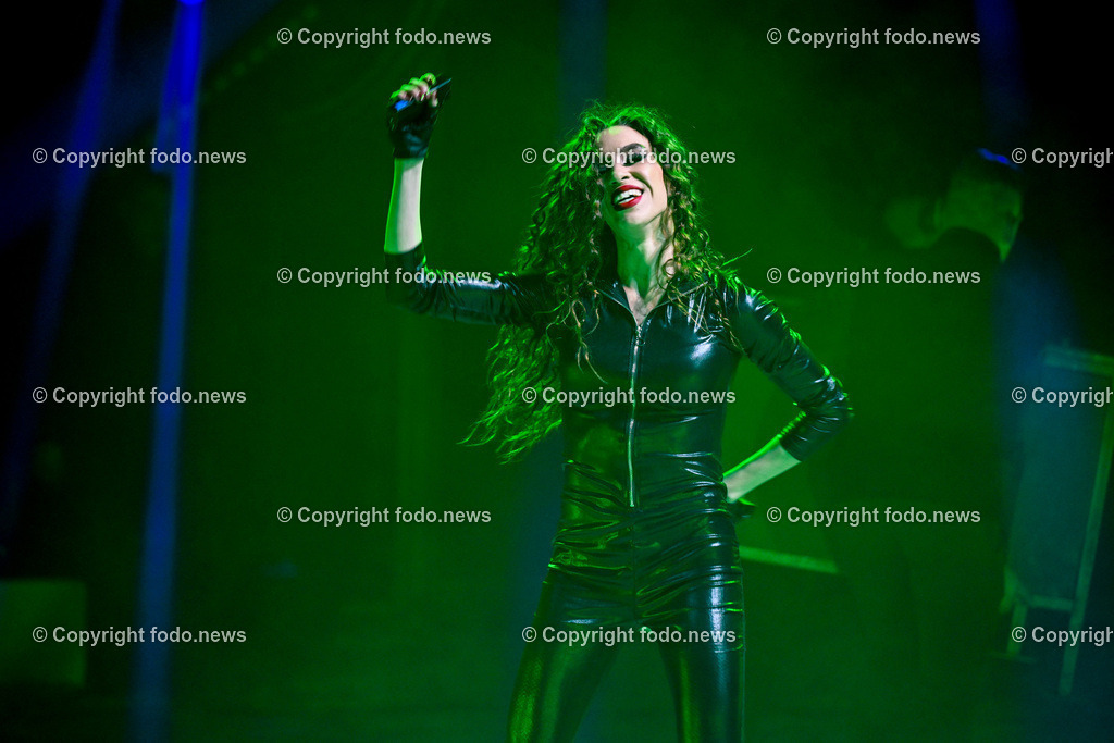 Zirkus Louis Knie_ 17.02.2024-32 | 17.02.2024, Linz, AUT, Circus Louis Knie 2024, im Bild Circus, Zirkus, Zelt, Artisten, Kuenstler, Trapez, Show, Clown, Zuschauer, Hunde, Ponys, Licht, Musik, Akrobaten, Akrobatik, Luftakrobatik