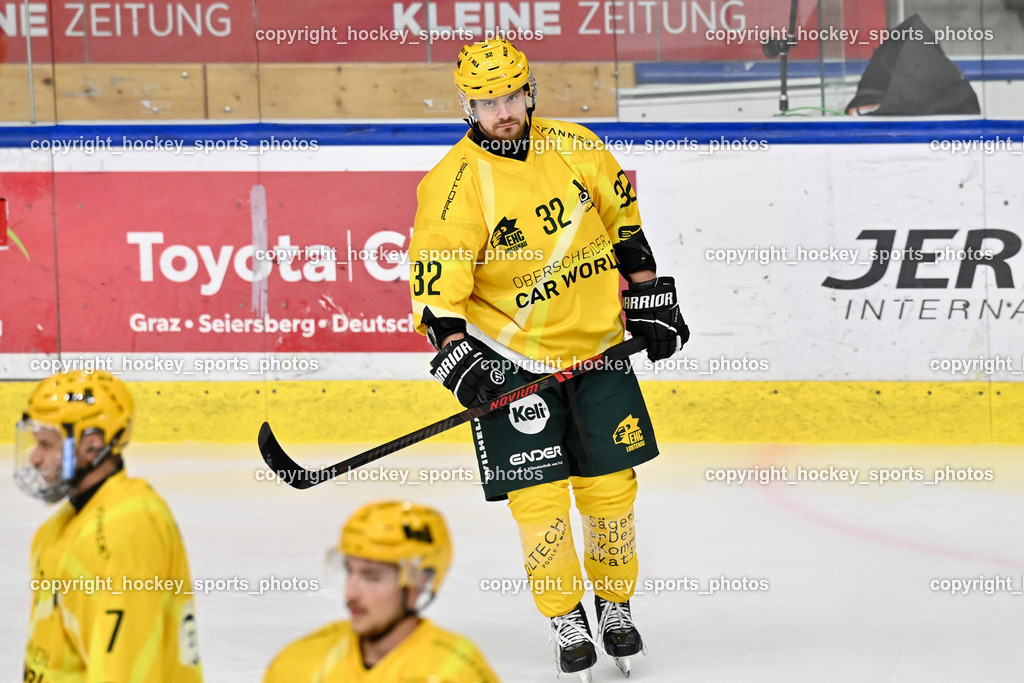 ATSE Graz vs. EHC Lustenau | #32 Stefan Daniel EHC Lustenau, ATSE Graz vs. EHC Lustenau, ATSE Graz vs. EHC Lustenau am 14.02.2026 in Graz (Merkur Eishalle ), Austria, (Photo by Bernd Stefan)