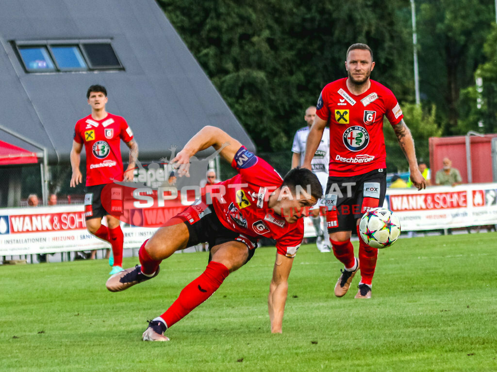 ASK Klagenfurt - Union Gurten Regionalliga 1. Runde | ASK Klagenfurt - Union Gurten am 28.07.2023 in Klagenfurt
(Stadion Fischl), Austria, (Photo by Ernst Krawagner sport-fan.at) - Realisiert mit Pictrs.com