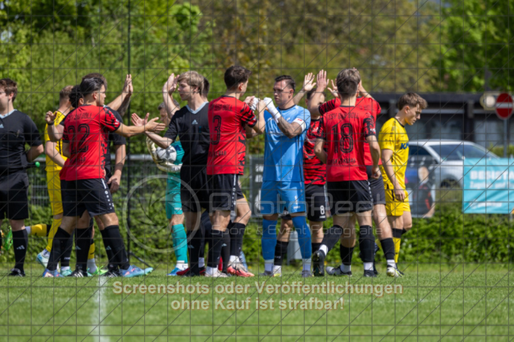 20250427_145936_0047 | #,TSV Bad Boll (rot) vs. SV Waldhausen (gelb), Fussball, Landesliga 2 - wfv, 24. Spieltag, Saison 2024/2025, Rasenplatz, Erlengarten 37, 73087 Bad Boll, 27.04.2025 - 15:00 Uhr,Foto: PhotoPeet-Sportfotografie/Peter Harich