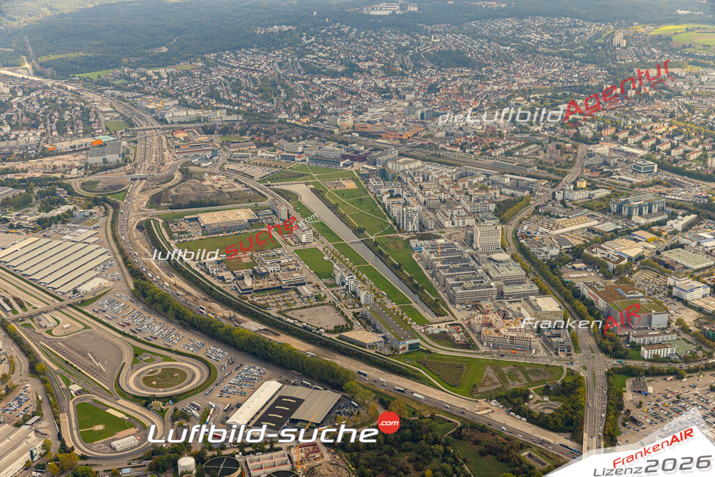 Luftaufnahme der Stadt Böblingen - Die Luftaufnahme wurde 2025 vom UL-Flugzeug heraus erstellt ( keine Drohne ) - Hochauflösende Luftaufnahme - für professionelle Ausdrucke geeignet. Die Geschenkidee !Mit Lizenz und Bildrechte bestellbar