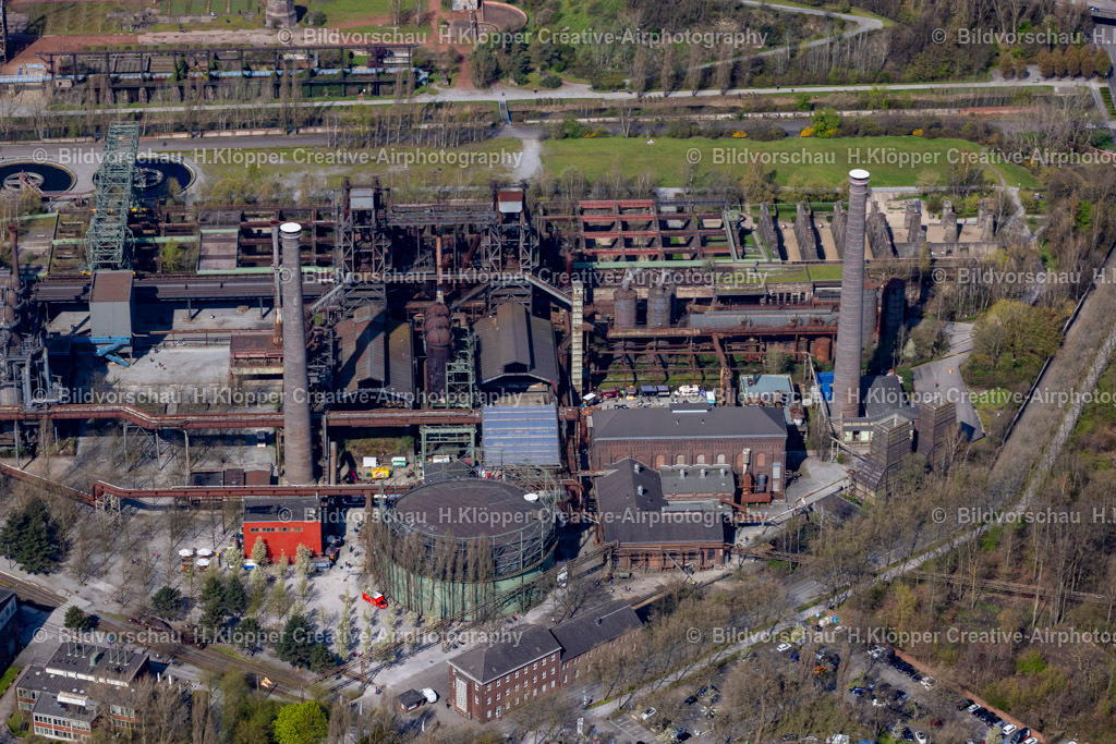 Lufbild Landschaftspark Duisburg-Nord Emscherstr. Duisburg 47137-2482 | Lufbild Landschaftspark Duisburg-Nord Luftbildfotograf Hermann Klöpper - Realisiert mit Pictrs.com