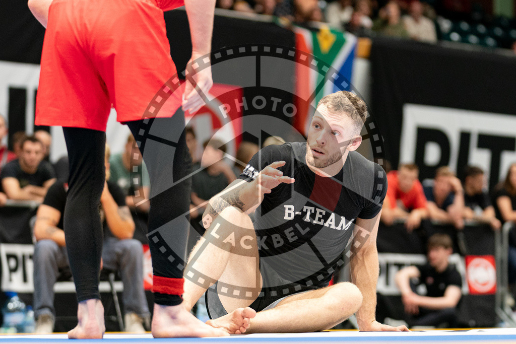 20230916PBB5111 | Fighters compete during the grappling tournement ADCC Trials (European, Middle East and African Championship) in Warsaw, Poland, on September 16, 2023.