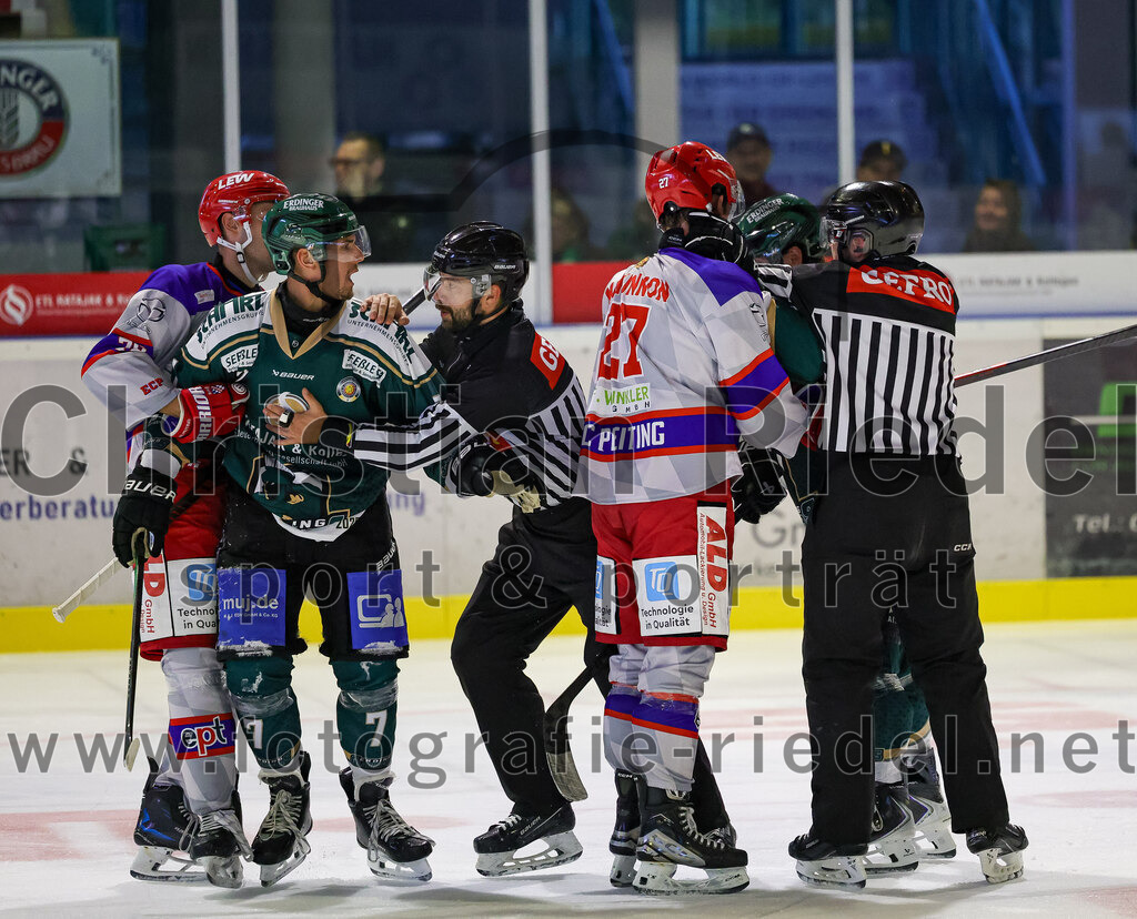 2025-09-14_109_TSV_Erding_gegen_EC_Peiting | Erding, Deutschland, 14.09.2025:Eishockey, Oberliga Süd 2025 / 2026, Testspiel, TSV Erding gegen EC Peiting, Endergebnis: 2:3Foto: Christian Riedel / fotografie-riedel.net