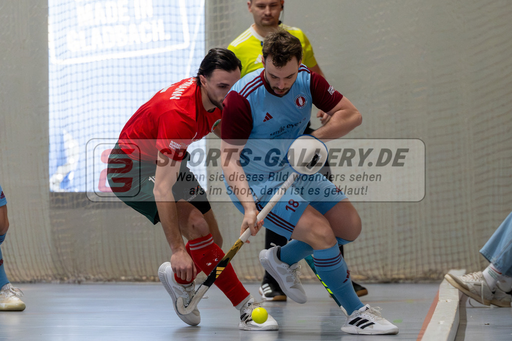 SFE_20260131_0054 | Mönchengladbach, Deutschland, 31.01.26: Hallenhockey 1. Bundesliga Herren Playoff zwischen Crefelder HTC - UHC Hamburg im GHTC Halle am 31.01.2026 in Mönchengladbach, Deutschland. (Foto von Stephan Fehrmann)Mönchengladbach, Germany, 31.01.26: Hallenhockey 1. Bundesliga Herren Playoff between Crefelder HTC - UHC Hamburg in GHTC Halle at 31.01.2026 in Mönchengladbach, Deutschland. (Foto from Stephan Fehrmann)