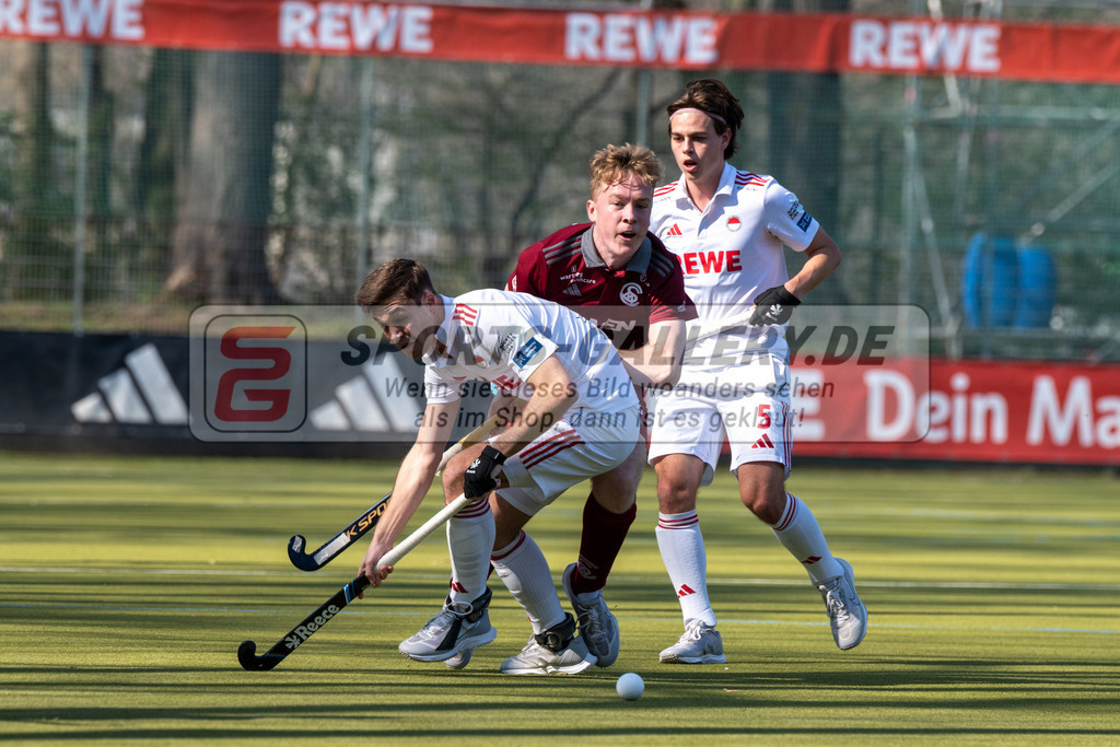 SFE_20260322_0033 | Köln, Deutschland, 22.03.26: Feldhockey 1. Bundesliga Herren zwischen Rot-Weiss Köln - Münchener HC im REWE Sportpark am 22.03.2026 in Köln, Deutschland. (Foto von Stephan Fehrmann)Köln, Germany, 22.03.26: Feldhockey 1. Bundesliga Herren between Rot-Weiss Köln - Münchener HC in REWE Sportpark at 22.03.2026 in Köln, Deutschland. (Foto from Stephan Fehrmann)