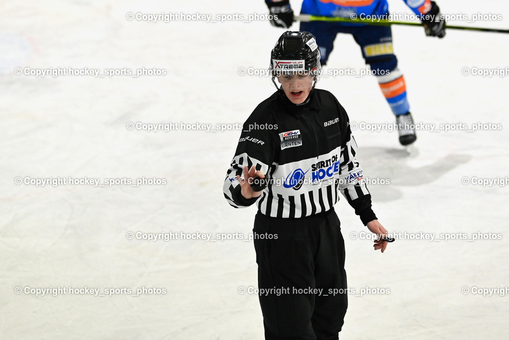 ESC Sparkasse Steindorf vs. ESV Ferlach | Frieser Alexander RefereeESC Sparkasse Steindorf vs. ESV Ferlach, ESC Sparkasse Steindorf vs. ESV Ferlach am 22.02.2026 in Steindorf  (Ossiachersee Halle ), Austria, (Photo by Bernd Stefan)