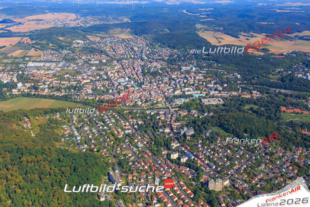 Luftbild von  Bad-kissingen - Luftaufnahme wurde 2016 von https://frankenair.de mittels Flugzeug (keine Drohne) erstellt - die Geschenkidee
