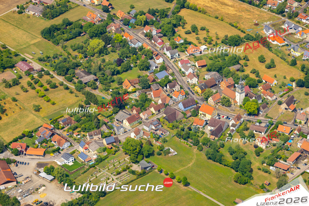 Aktuelles Luftbild von Hengstfeld Wallhausen - Die Luftaufnahme wurde 2022 mittels UL-Flugzeug erstellt ( keine Drohne ) - hochauflösende Kamera-Systeme von  Canon -Beste Qualität - Für grossformatige Ausdrucke geeignet. Die Geschenkidee !