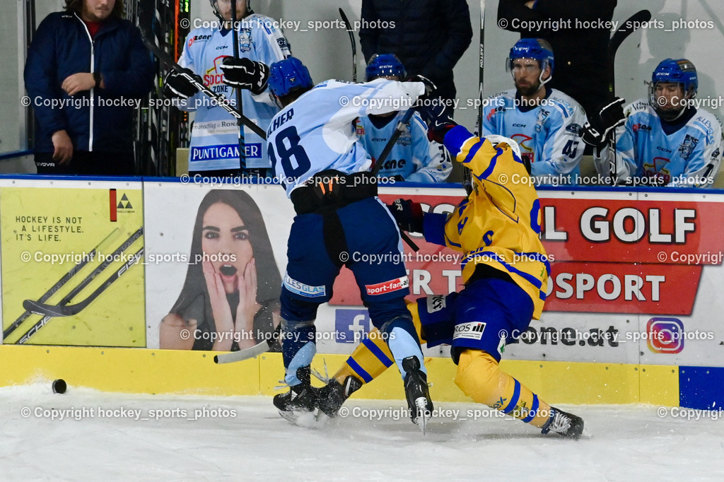 ESC Steindorf vs. EHC Althofen 22.2.2023 | #28 Bacher Stefan, #94 Zemasch Marcel