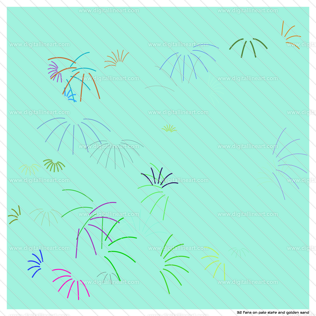 32-fans-pale-slate-and-golden-sand | digitallineart - Realisiert mit Pictrs.com