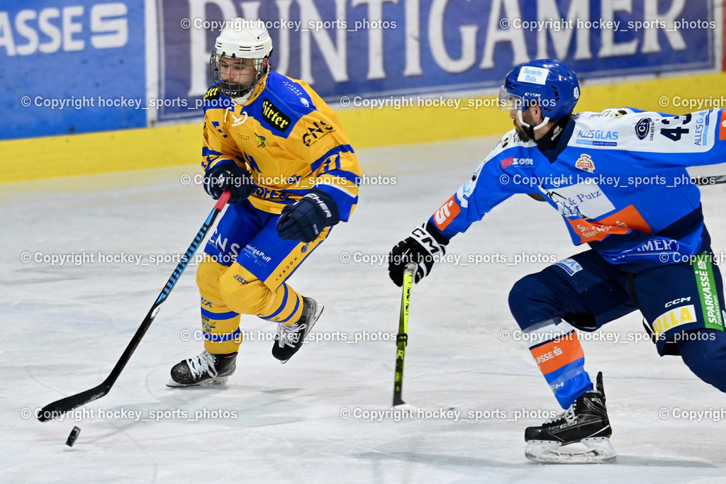 ESC SPARKASSE STEINDORF vs. EHC Althofen | #11 Witting Samuel EHC Althofen, #43 Oraze Martin ESC Steindorf, ESC SPARKASSE STEINDORF vs. EHC Althofen, ESC SPARKASSE STEINDORF vs. EHC Althofen am 06.03.2026 in Steindorf (Ossiachersee Halle), Austria, (Photo by Bernd Stefan)