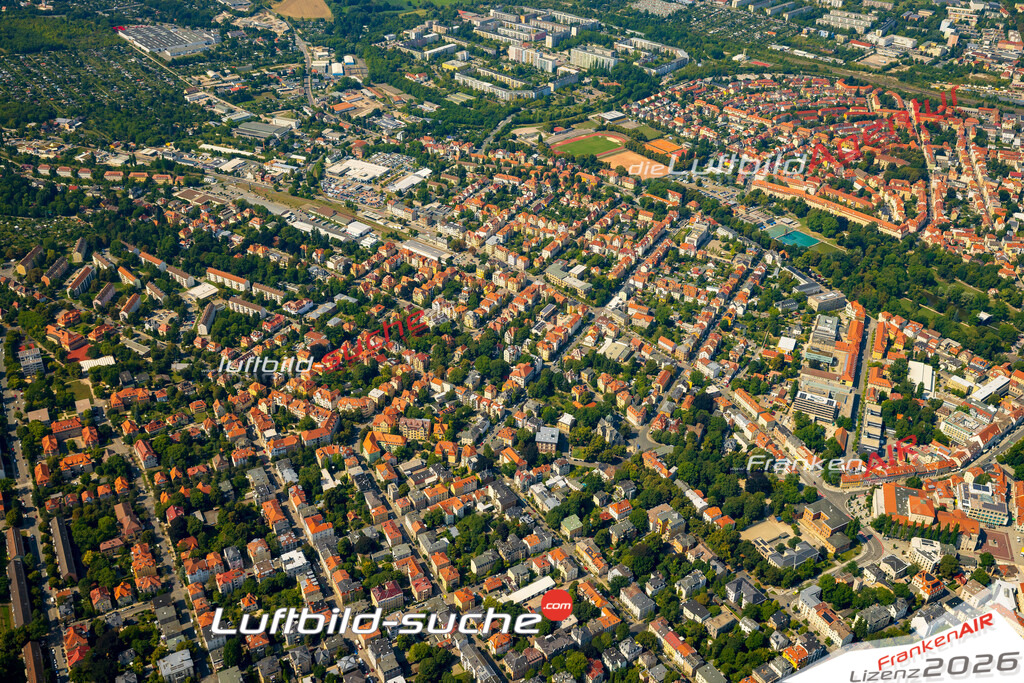 Erfurter Straße Weimar Bild- Das Luftbild wurde 2025 vom UL-Flugzeug heraus erstellt ( keine Drohne bzw. Drohnenaufnahme ) - Hochauflösende Luftaufnahme -Nicht vergleichbar mit Google Maps oder Satelittenbilder- Die Geschenkidee !Mit Lizenz und Bildrechte bestellbar - CC