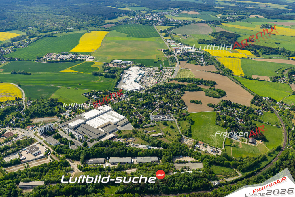 Die Luftaufnahme Kauschwitz - Plauen wurde 2022 vom Flugzeug aus (keine Drohne) erstellt. Hohe Auflösung -für große Poster und Wandbilder geeignet - Garantiert!