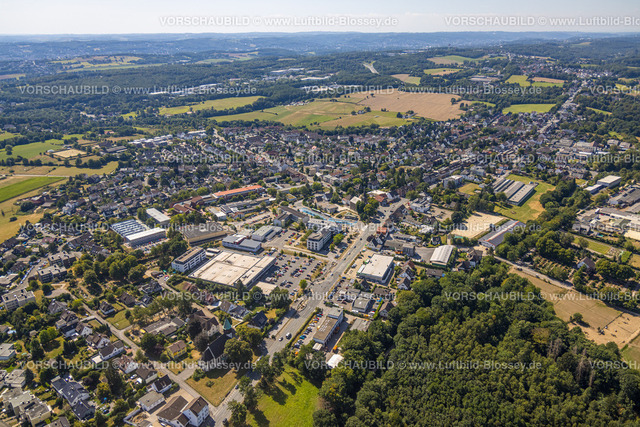 Sprockhoevel220808226 | Luftbild, City mit Rathaus und Busbahnhof, Haßlinghausen, Sprockhövel, Ruhrgebiet, Nordrhein-Westfalen, Deutschland
