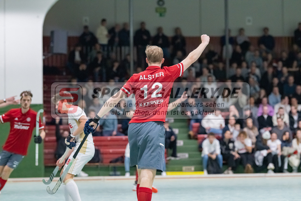 HK_20230128_103656 | 1. Bundesliga 1/4 Finale ( Herren ) Rot-Weiss Köln - Club an der Alster am 28.1.2023 Rot-Weiss Köln  , Köln , Nik Kerner ( Club an der Alster #12 )