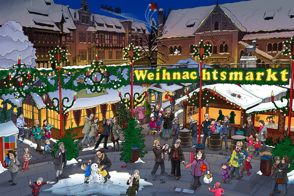 Braunschweig-Wimmelbild-Weihnachtsmarkt-schanz-partner | Schanz & Partner - Realisiert mit Pictrs.com