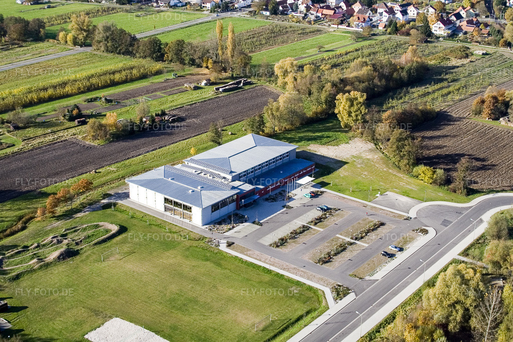 Luftbild: Bienwaldhalle Kandel in Kandel im Bundesland Rheinland-Pfalz in Deutschland. Foto: IMG_8807.jpg vom 05.11.2007 durch Werner Riehm/FLY-FOTO.de